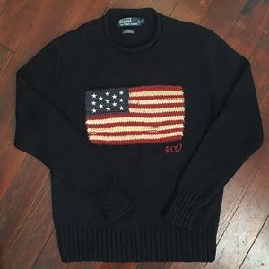 Polo by Ralph Lauren Knitted America Flag Sweater